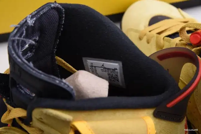 Rep TBkick JORDAN X TRAVIS SCOTT 6 YELLOW AIR CN1084-300 0616